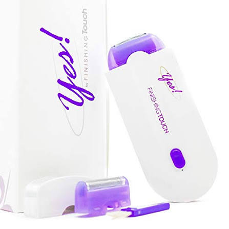 Finishing Touch Yes Hair Remover Rechargeable Painless Facial & Body Hair Removal Device