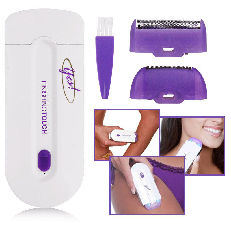 Finishing Touch Yes Hair Remover Rechargeable Painless Facial & Body Hair Removal Device