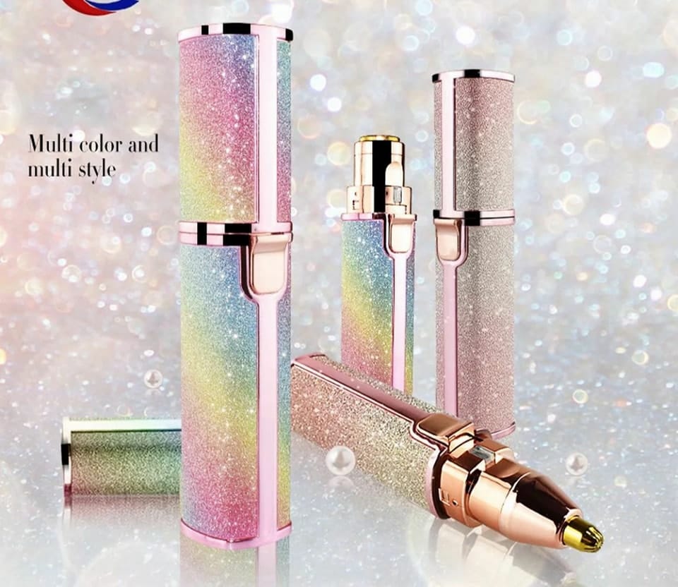 2 In 1 Rechargeable Flawless Eyebrow Hair Remover & Facial Hair Trimmer