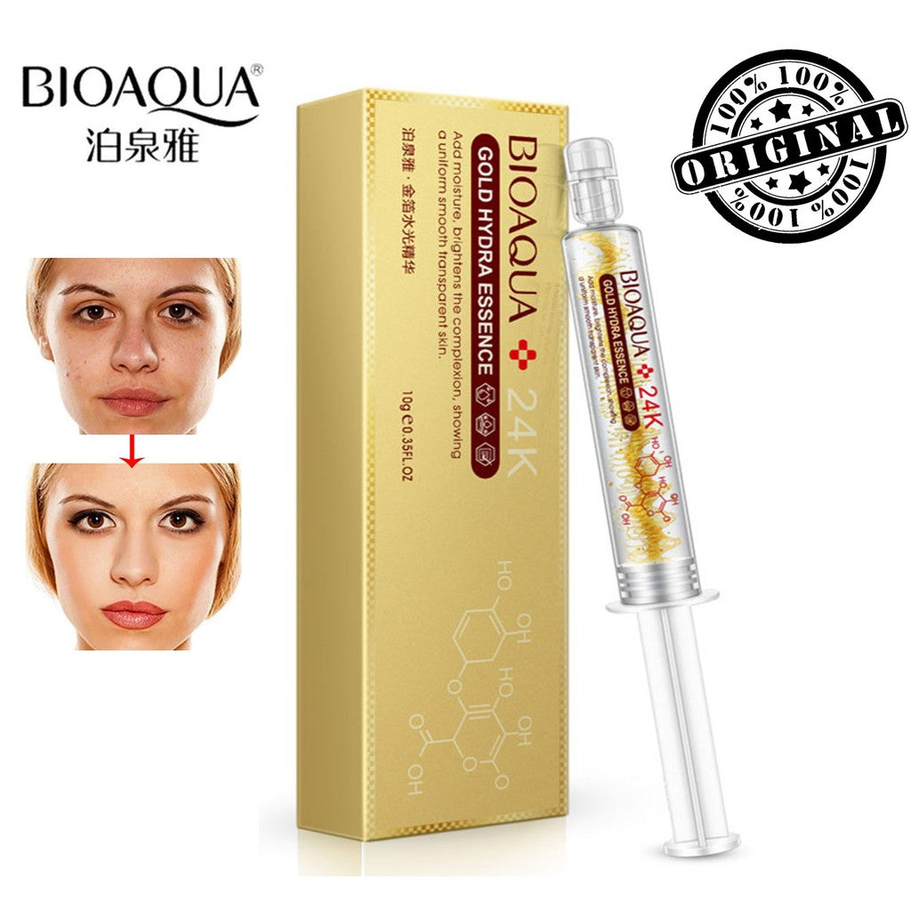 BIOAQUA 24K Gold Anti-aging Injection Serum Hydra Essence - Collagen Anti Wrinkle Face Liquid Serum